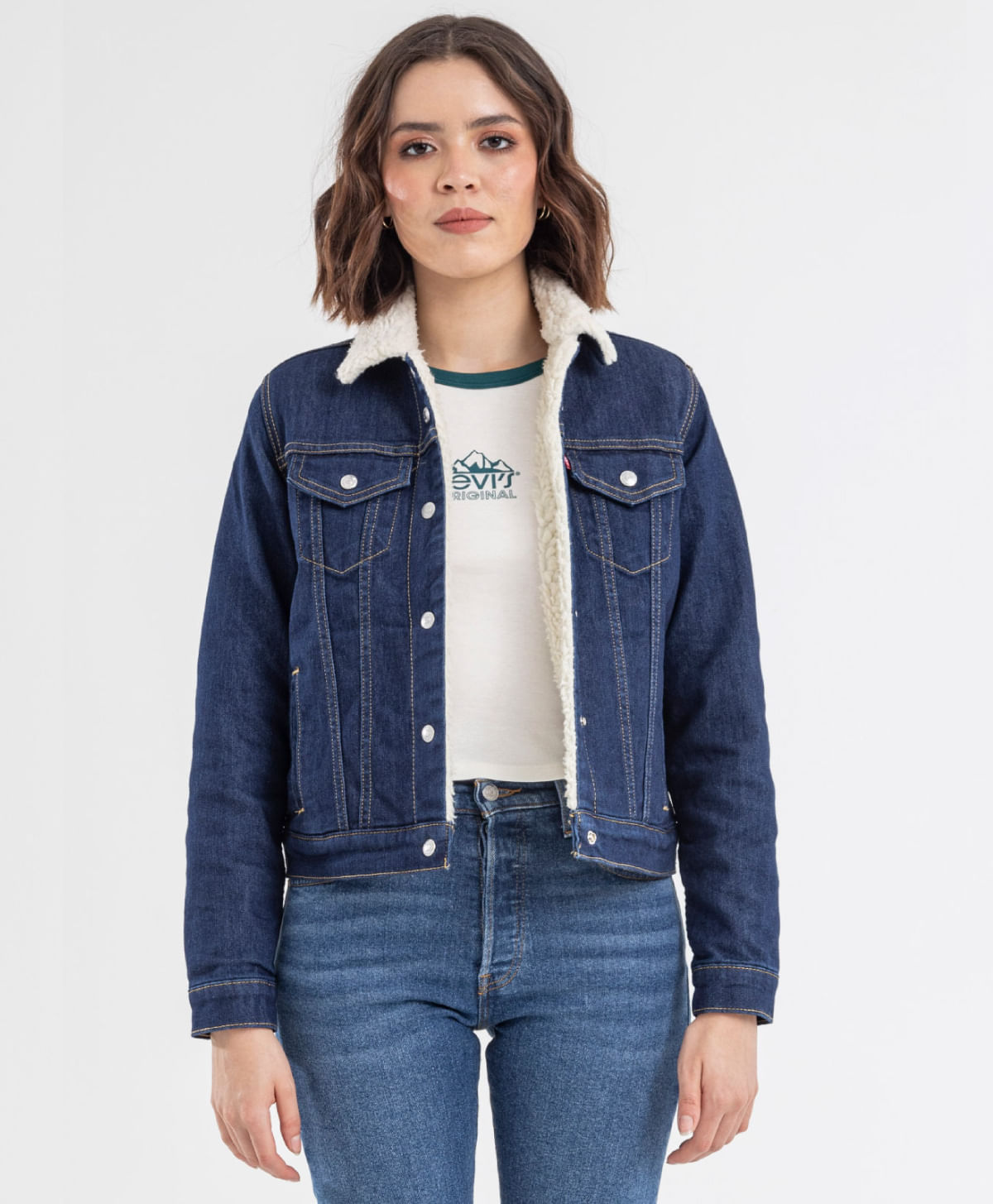 Mezclilla Chaqueta Levis Trucker Levis Originales Chaqueta Jean
