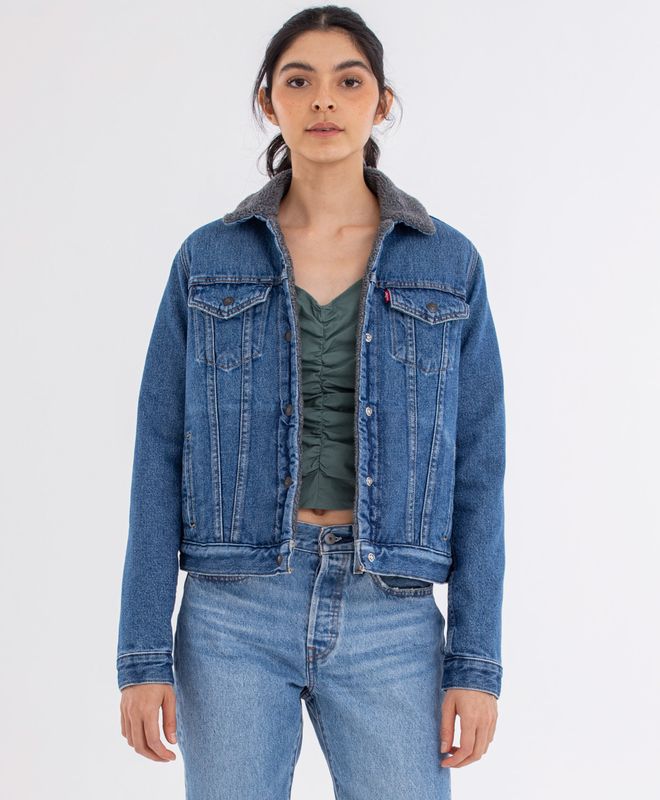 Chaqueta Levi's® Sherpa Trucker para Mujer