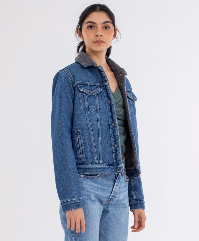 Chaqueta Levi's® Sherpa Trucker para Mujer