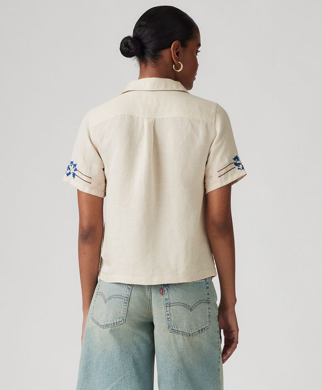 Camisa Manga Corta Sonny Novelty Camp Shirt Para Mujer