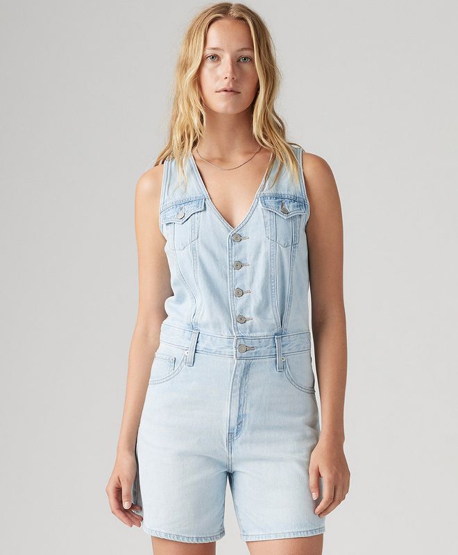 Vestido Vest Romper Para Mujer