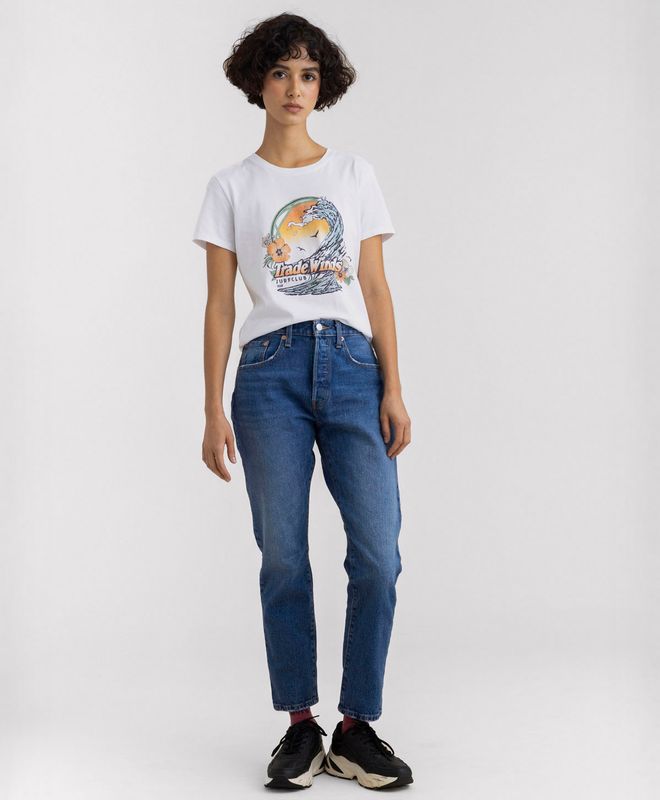 Jean Levi's® 501® Crop Para Mujer