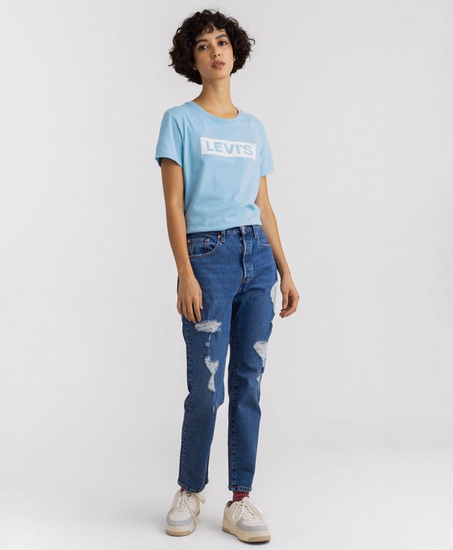Jean Levi's® 501® Crop Para Mujer