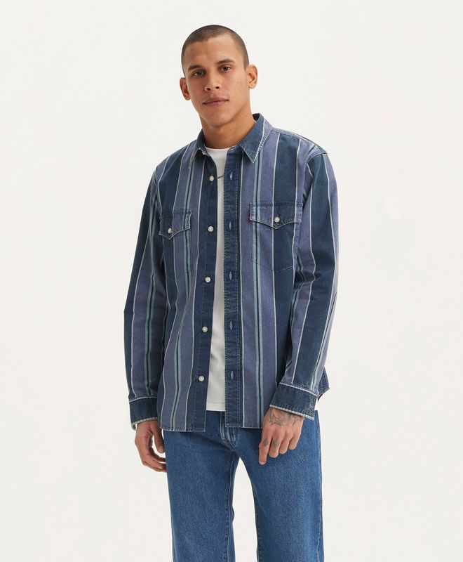 Camisa Levi's® Relaxed Fit Western Para Hombre