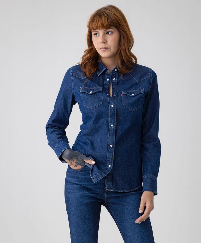 Camisa Levi's® Western Denim Para Mujer