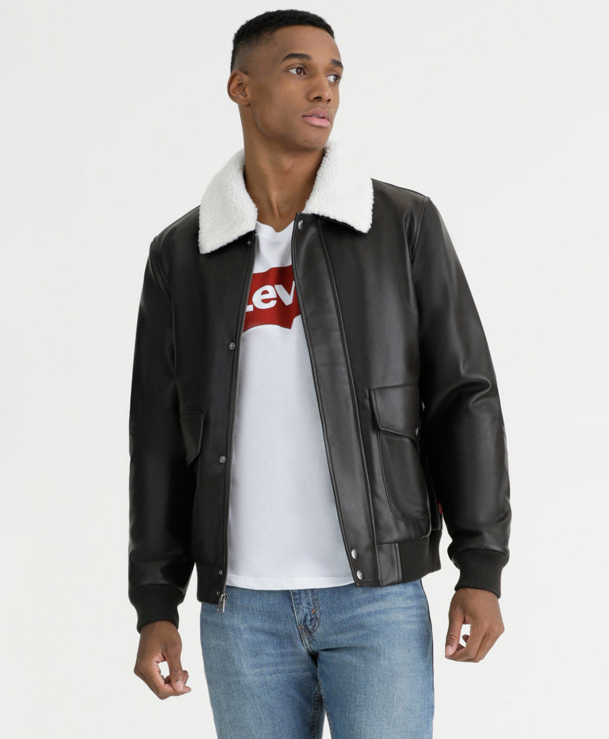 casaca levis sherpa trucker casaca sherpa hombre
