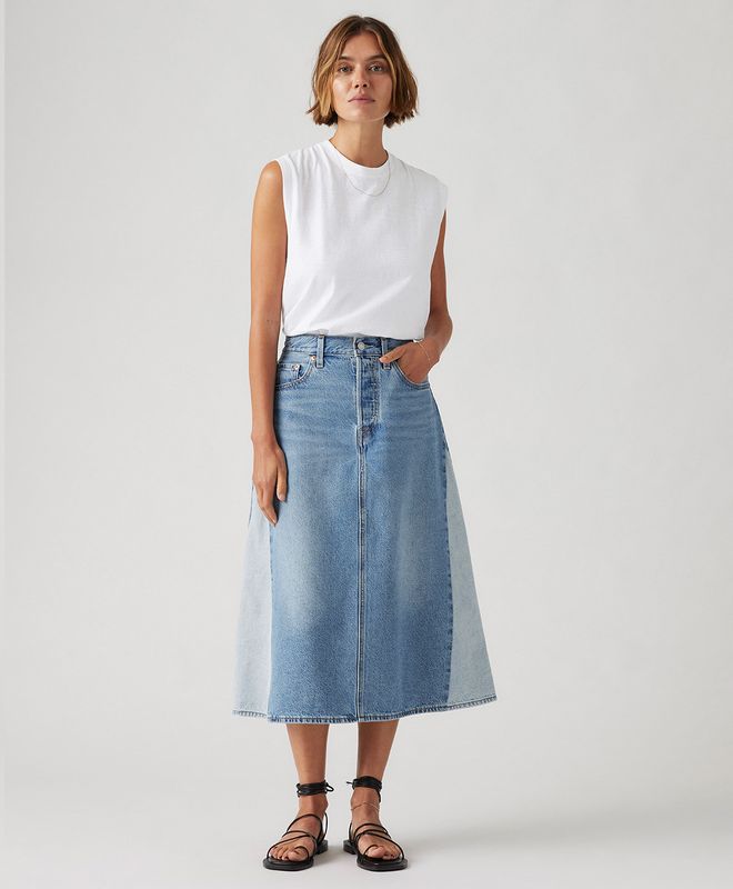 Falda Levi's® hr a-line pieced skirt para Mujer