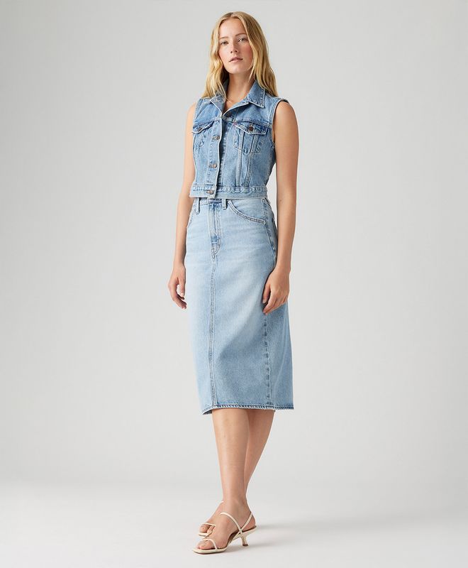 Falda Levi's® hr back slit skirt para Mujer