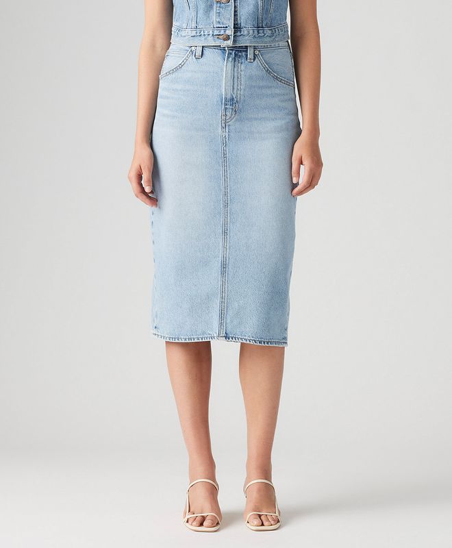Falda Levi's® hr back slit skirt para Mujer