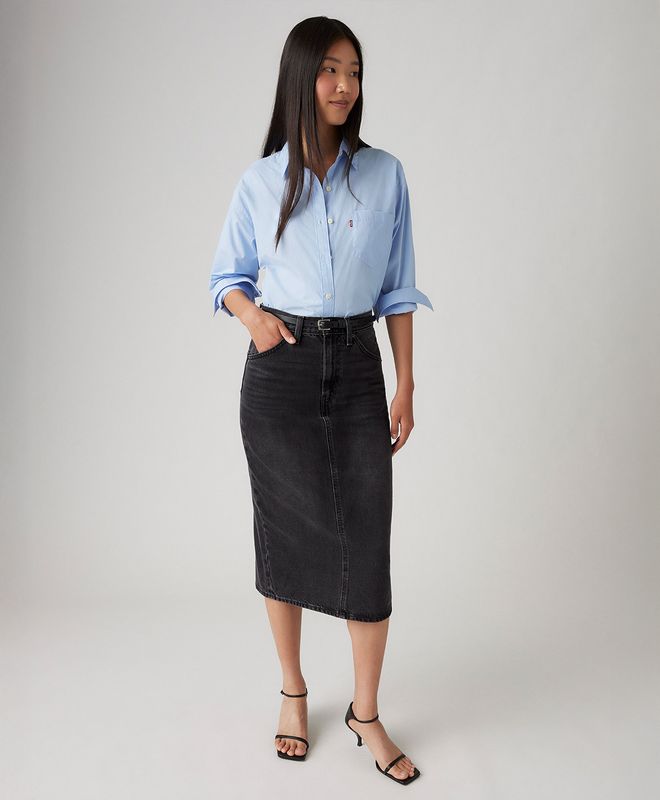 Falda Levi's® hr back slit skirt para Mujer