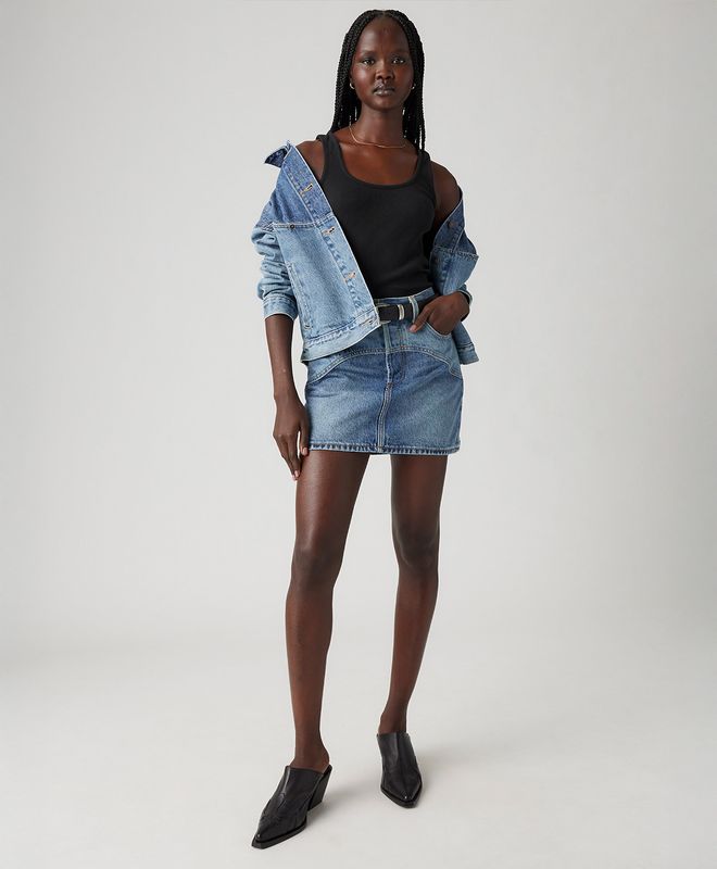Falda Levi's® icon skirt western yoke para Mujer