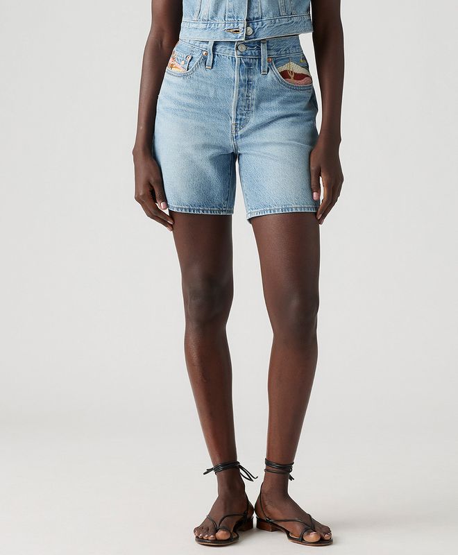 Shorts 501® Mid Thigh Short Lw Para Mujer