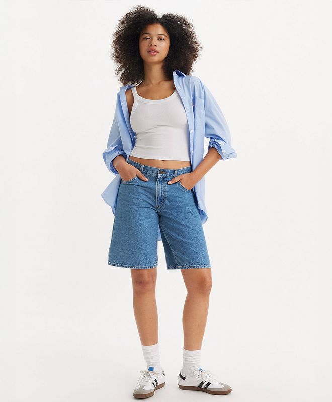 Shorts Baggy Dad Jort Para Mujer