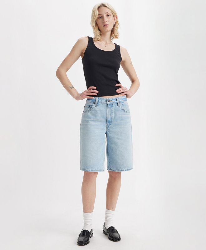 Shorts Baggy Dad Jort Para Mujer