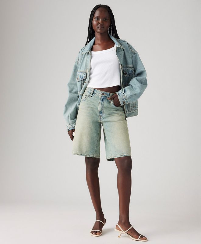 Shorts Baggy Dad Jort Para Mujer