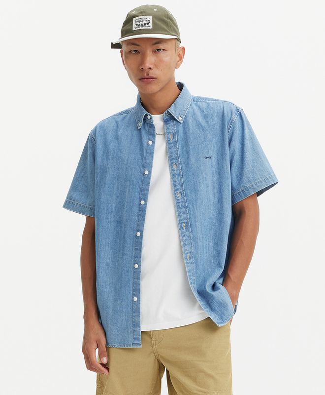 Camisa Manga Corta SS Authentic Button Down Para Hombre