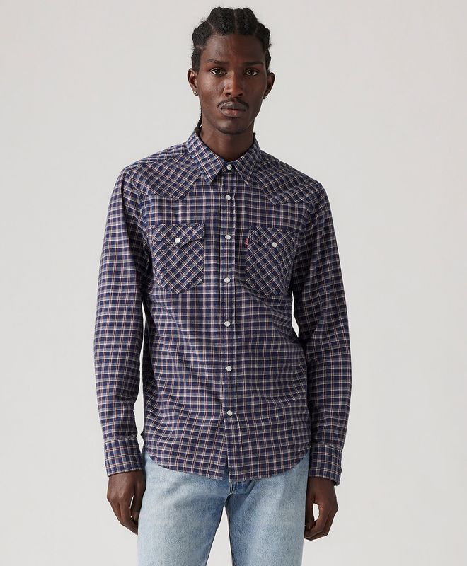 Camisa Manga Larga Classic Western Standard Para Hombre