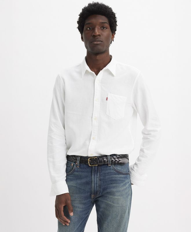 Camisa Manga Larga Sunset 1 Pocket Standard Para Hombre