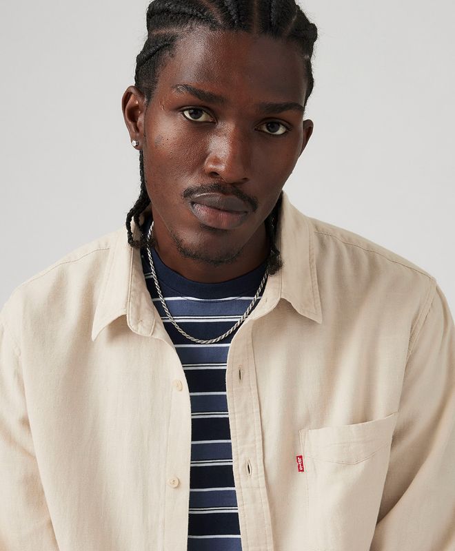 Camisa Manga Larga Sunset 1 Pocket Standard Para Hombre