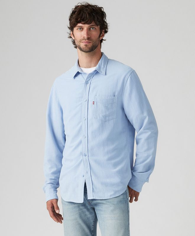 Camisa Manga Larga Sunset 1 Pocket Standard Para Hombre