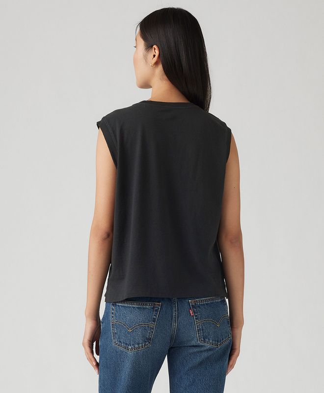 Camiseta Manga Sisa Gr Boxy Tank Para Mujer