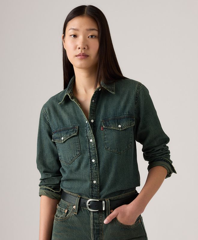 Camisa Manga Larga Iconic Western Levi’s® Para Mujer