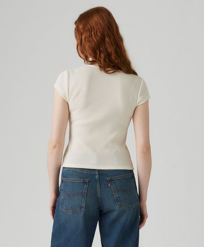 Camiseta Manga Corta Waffle Levi’s® Para Mujer
