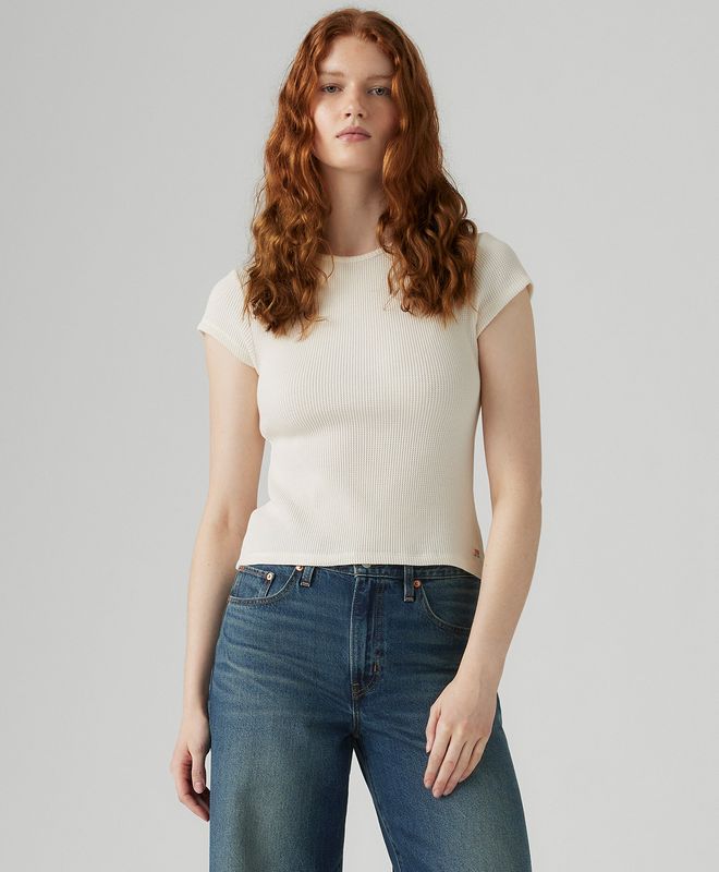 Camiseta Manga Corta Waffle Levi’s® Para Mujer