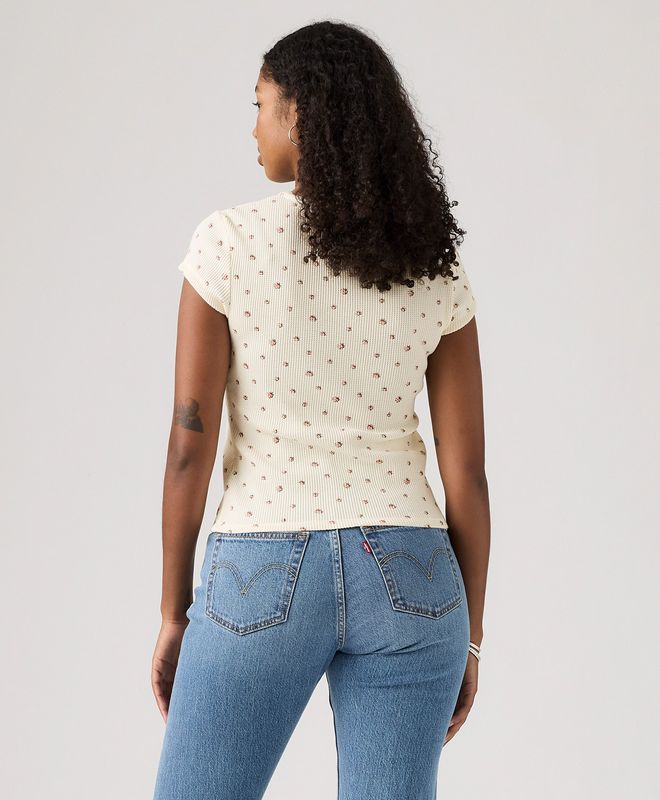 Camiseta Manga Corta Waffle Levi’s® Para Mujer