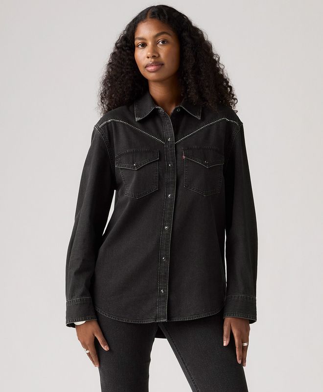 Camisa Manga Larga Sawyer Western Levi’s® Para Mujer