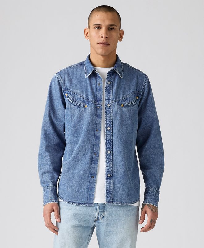 Camisa Manga Larga Smiley Western Levi’s® Para Hombre