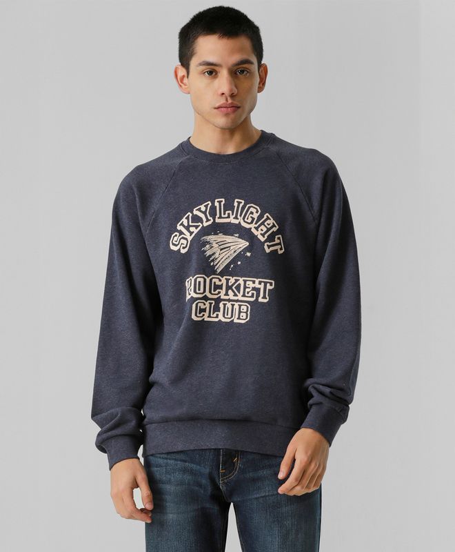 Buzo Raglan Graphic Crew Para Hombre