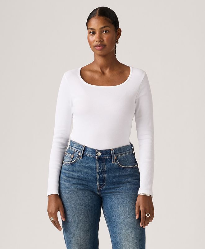 Camiseta Essential Long Sleeve Levi’s® Para Mujer