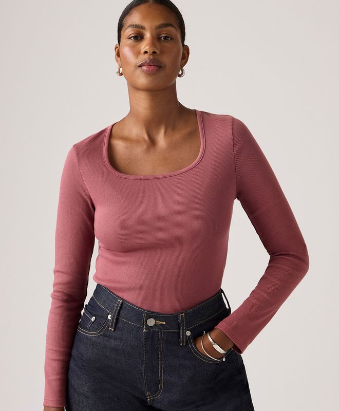 Camiseta Essential Long Sleeve Levi’s® Para Mujer
