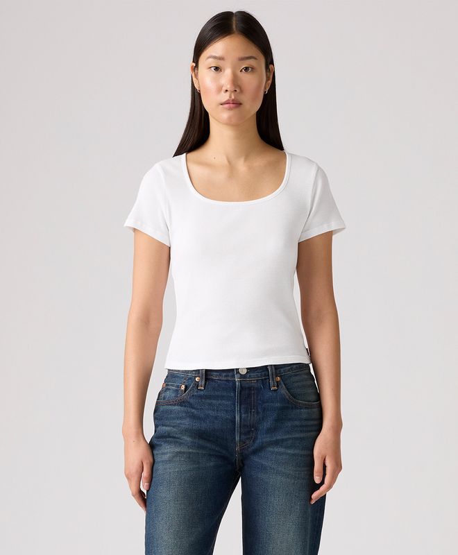 Camiseta Manga Corta Essential Squared Levi’s® Para Mujer