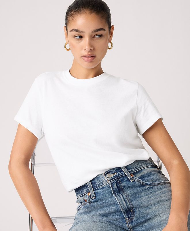 Camiseta Manga Corta Favorite Slub Levi’s® Para Mujer