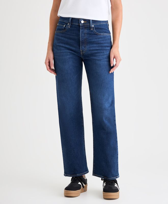 Jeans Ribcage Straight Ankle Levi’s® Para Mujer
