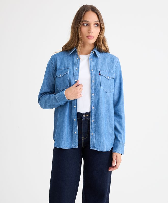 Camisa Manga Larga Iconic Western Levi’s® Para Mujer
