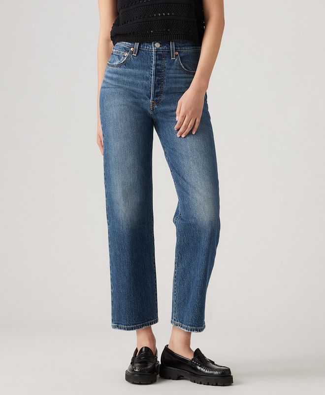 Jeans Ribcage Straight Ankle Levi’s® Para Mujer