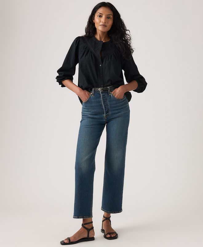 Jeans Ribcage Straight Ankle Levi’s® Para Mujer