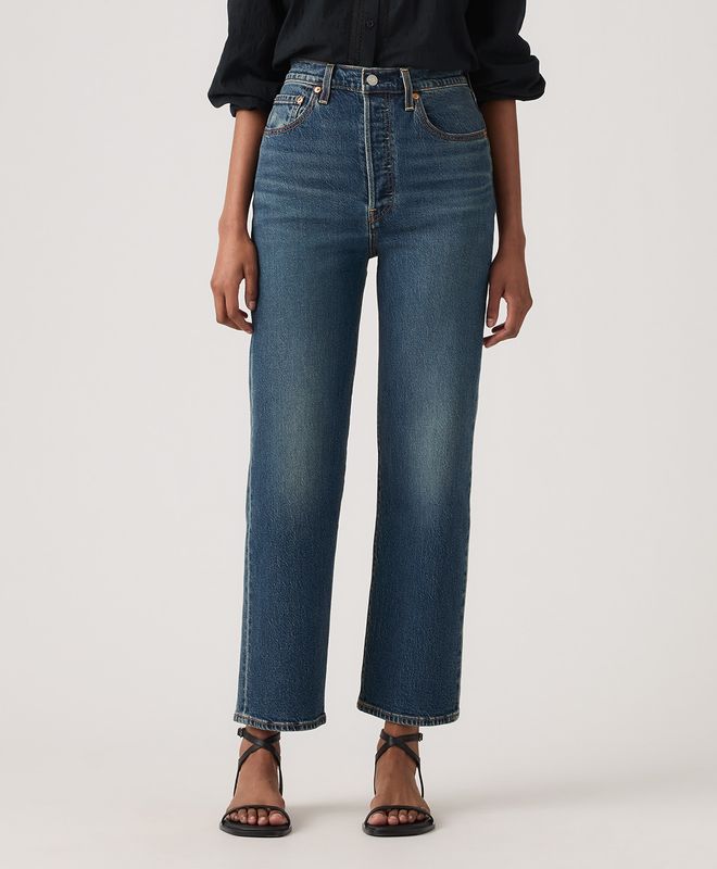 Jeans Ribcage Straight Ankle Levi’s® Para Mujer