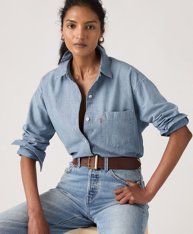 Camisa Manga Larga Harlie Boyfriend Levi’s® Para Mujer