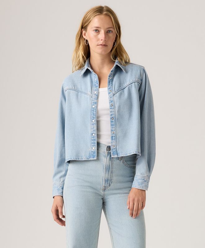 Camisa Manga Larga Logan Tencel Shaket Levi’s® Para Mujer