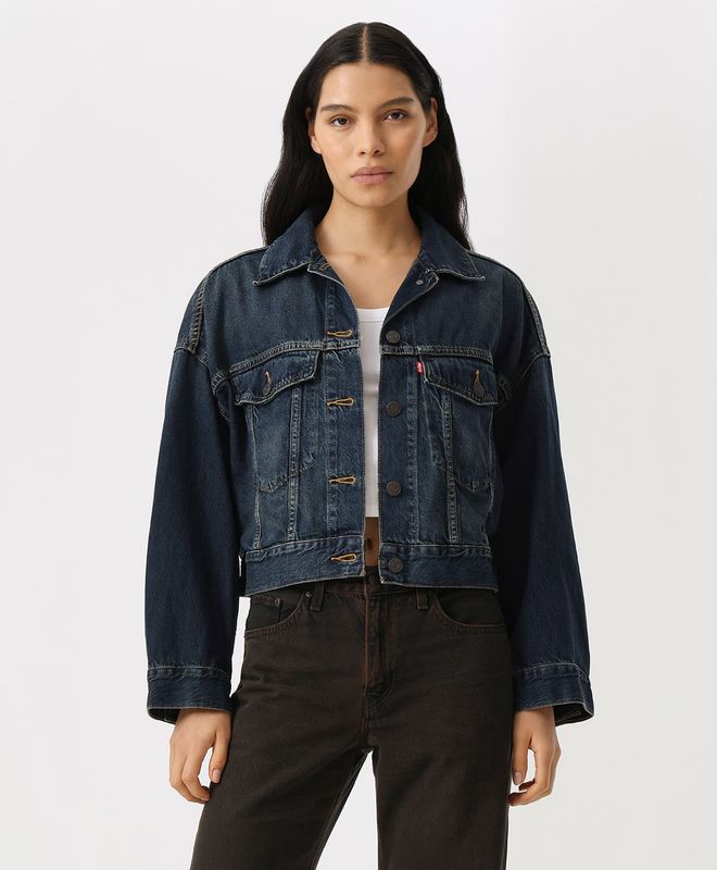 Chaqueta Loose Crop Trucker Levi's® Para Mujer