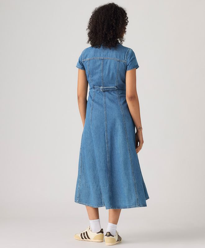 Vestido Manga Corta Fit And Flare Western Levi's® Para Mujer