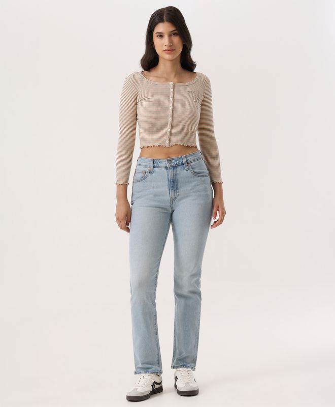 Jean Ribcage Slim Levi's® Para Mujer