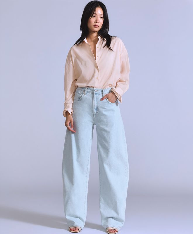 Jean Blue Tab Drop Barrel Levi's® Para Mujer