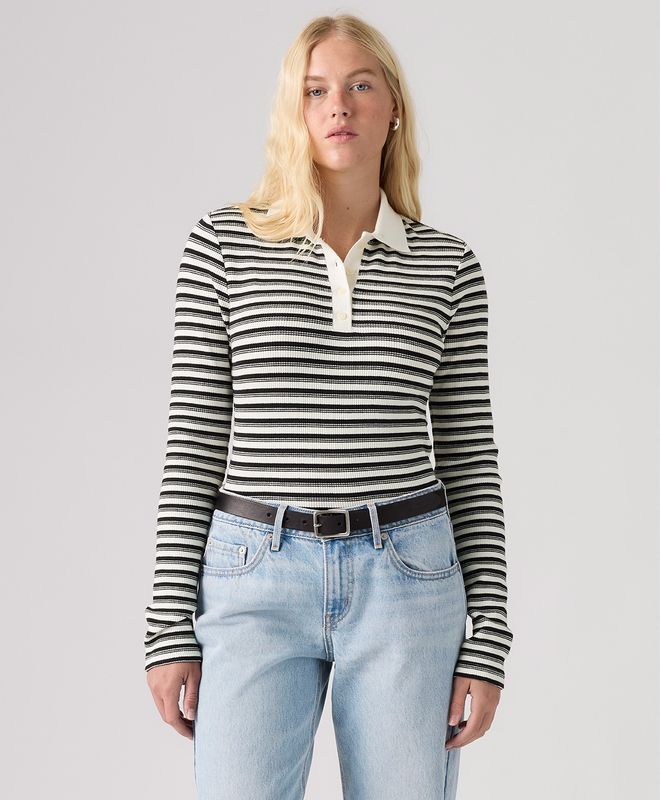 Camiseta Polo Manga Larga Rory Levi's® Para Mujer