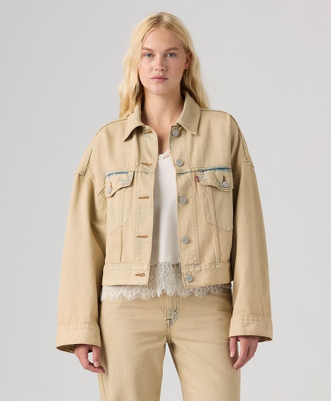 Chaqueta Loose Crop Trucker Levi's® Para Mujer